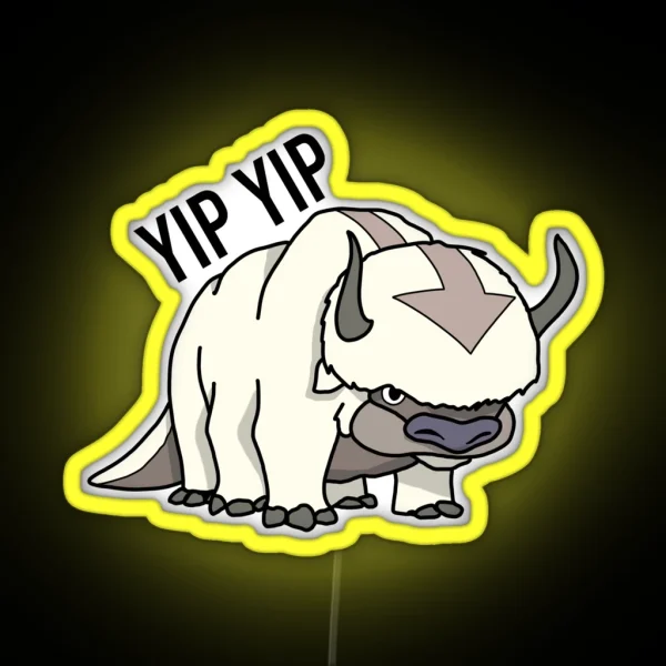 Appa Yip Yip RGB Neon Sign