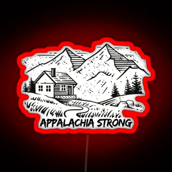 Appalachia Strong Mountain Resilience RGB Neon Sign