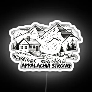 Appalachia Strong Mountain Resilience RGB Neon Sign