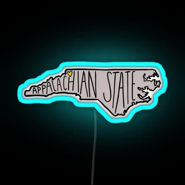 Appalachian State RGB Neon Sign