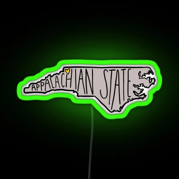 Appalachian State RGB Neon Sign