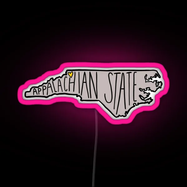 Appalachian State RGB Neon Sign