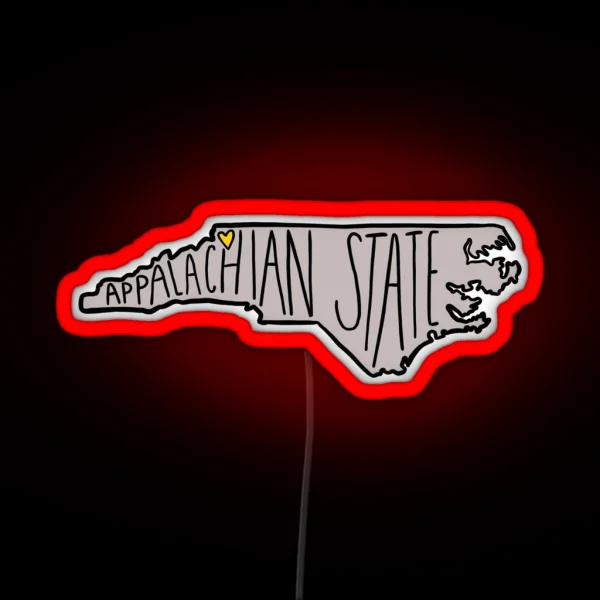 Appalachian State RGB Neon Sign