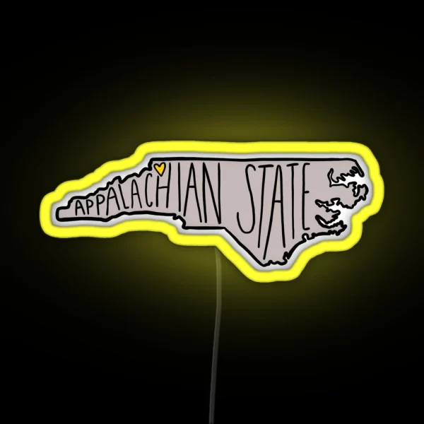 Appalachian State RGB Neon Sign