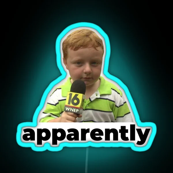 Apparently Kid RGB Neon Sign