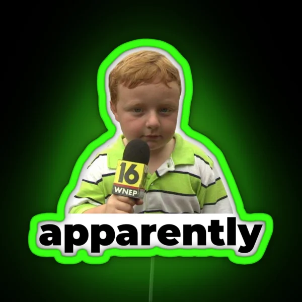 Apparently Kid RGB Neon Sign
