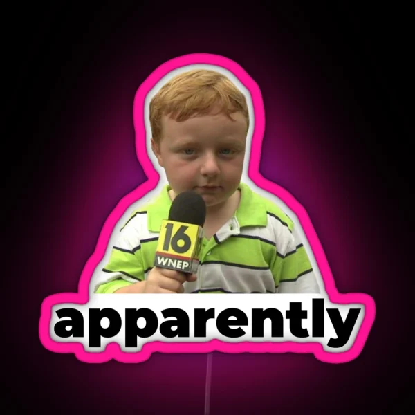 Apparently Kid RGB Neon Sign