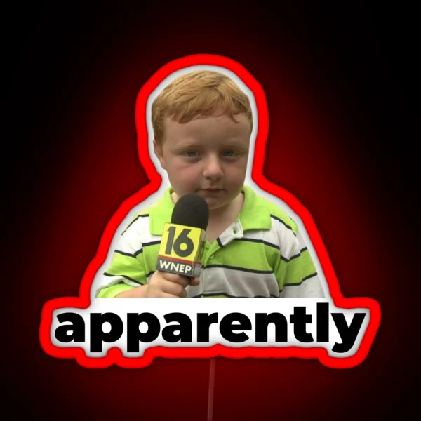 Apparently Kid RGB Neon Sign