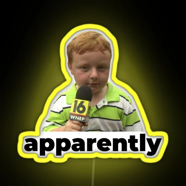 Apparently Kid RGB Neon Sign