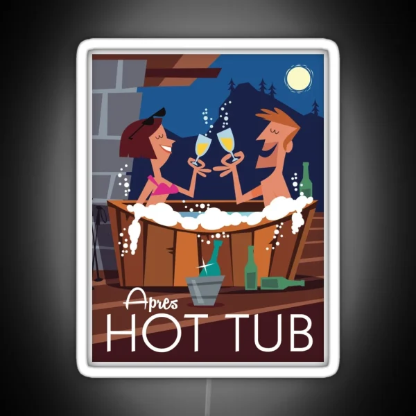 Apres Hot Tub RGB Neon Sign