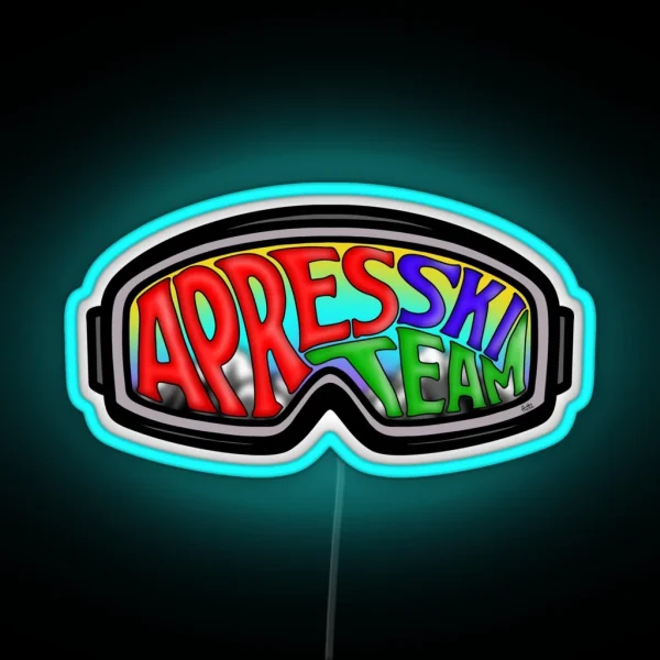Apres Ski Team Design RGB Neon Sign