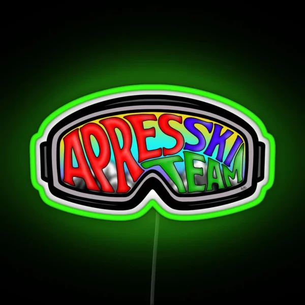 Apres Ski Team Design RGB Neon Sign