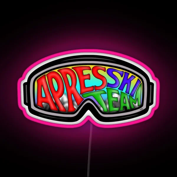 Apres Ski Team Design RGB Neon Sign