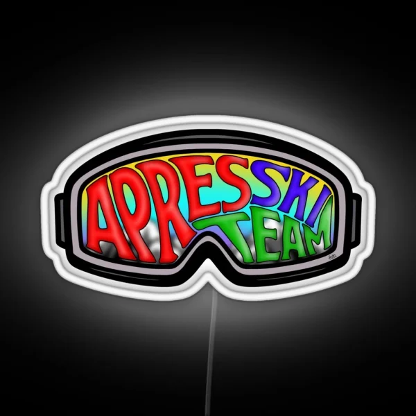 Apres Ski Team Design RGB Neon Sign