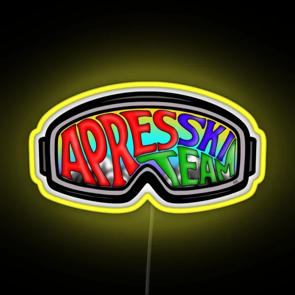 Apres Ski Team Design RGB Neon Sign