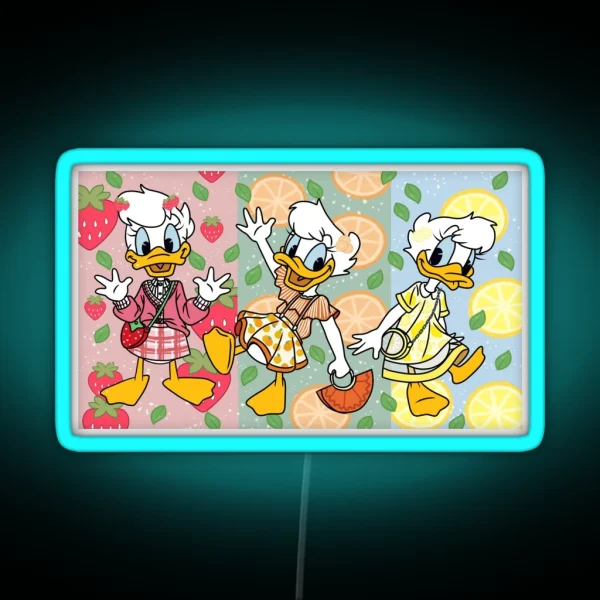 April May And June Fruity Outfits RGB Neon Sign