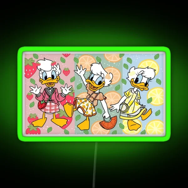 April May And June Fruity Outfits RGB Neon Sign
