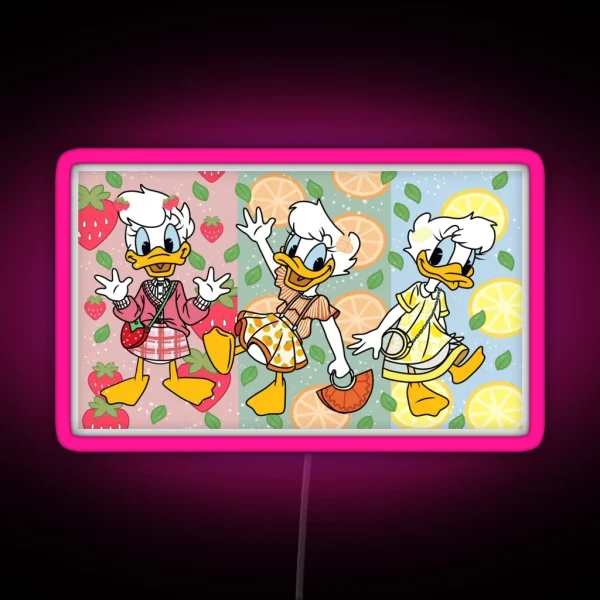 April May And June Fruity Outfits RGB Neon Sign