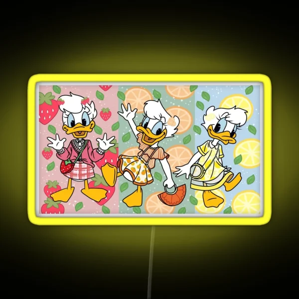 April May And June Fruity Outfits RGB Neon Sign