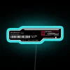 Neon Cyber Security Network Sign Decal with RGB LED Lighting