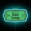 Unique Aqua Tofana inspired RGB LED neon wall lighting decoration