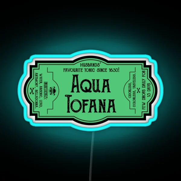 Aqua Tofana RGB Neon Sign