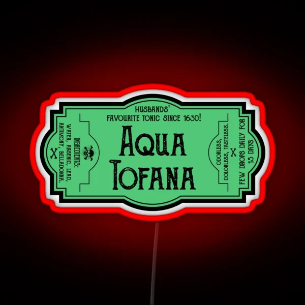 Aqua Tofana RGB Neon Sign