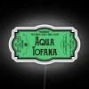 Unique aquatic-inspired neon sign with vibrant RGB color-changing lighting.