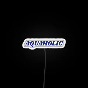 Aquaholic Water Hydration RGB Neon Sign