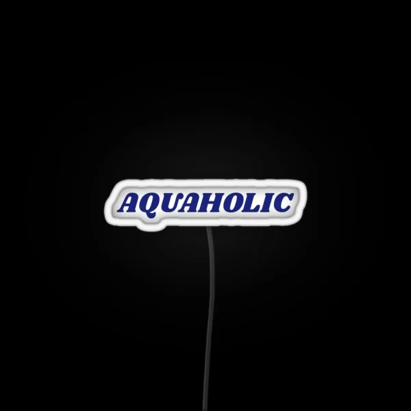 Aquaholic Water Hydration RGB Neon Sign