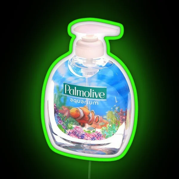 Aquarium Soap Palmolive RGB Neon Sign
