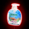 Neon Wall Sign with Colorful RGB Glow Palmolive Aquarium Design