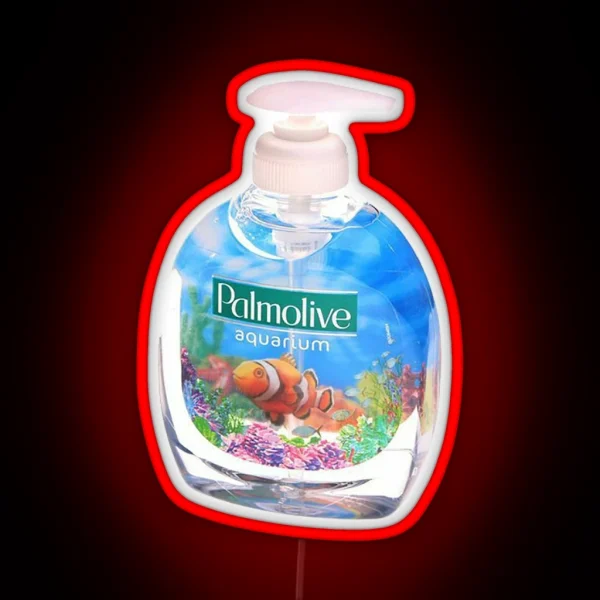Aquarium Soap Palmolive RGB Neon Sign
