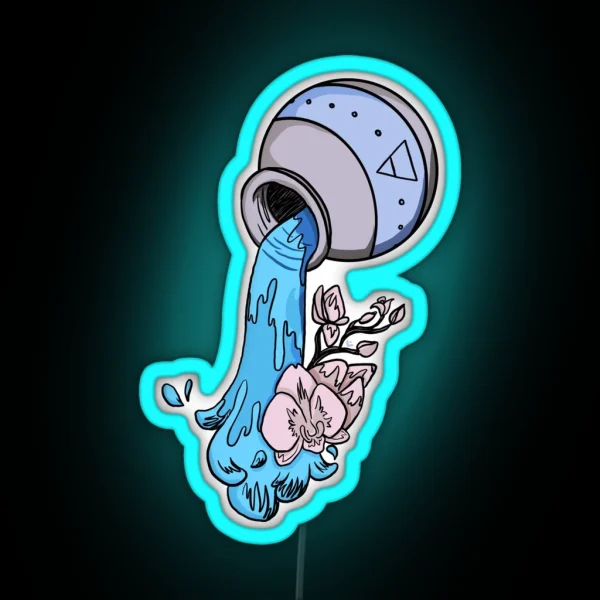 Aquarius Zodiac RGB Neon Sign