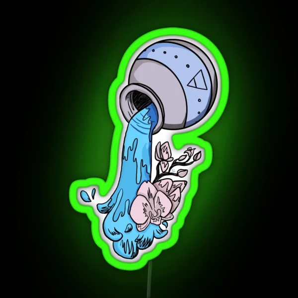 Aquarius Zodiac RGB Neon Sign