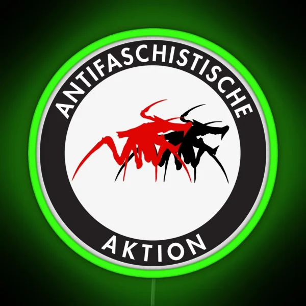 Arachnid Antifa RGB Neon Sign