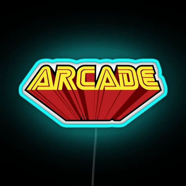 Arcade Retro Computer Games RGB Neon Sign