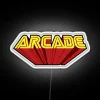 Add nostalgic glow with this vintage arcade computer game sign.