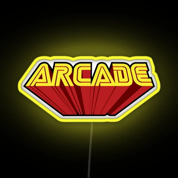 Arcade Retro Computer Games RGB Neon Sign