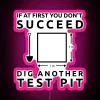 RGB Neon Sign with Humorous Quote about Failing and Trying Again
