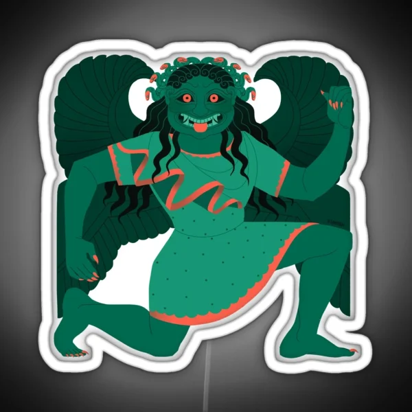 Archaic Gorgon Green RGB Neon Sign