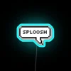 Vibrant Archer Sploosh RGB neon bar sign for gaming decor enthusiasts