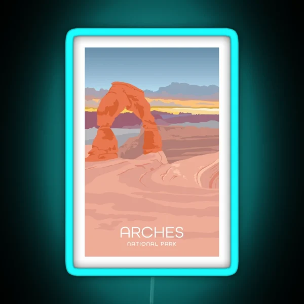 Arches National Park RGB Neon Sign