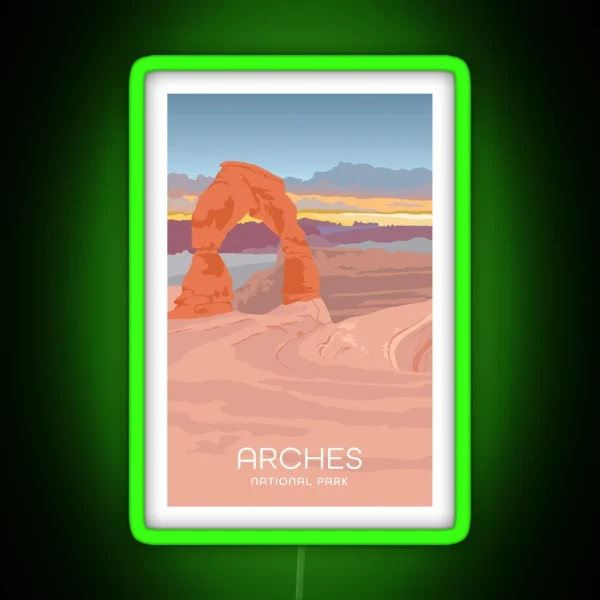 Arches National Park RGB Neon Sign