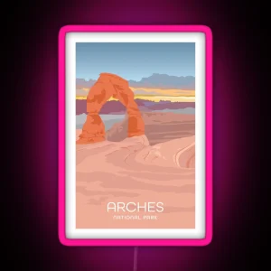 Arches National Park RGB Neon Sign