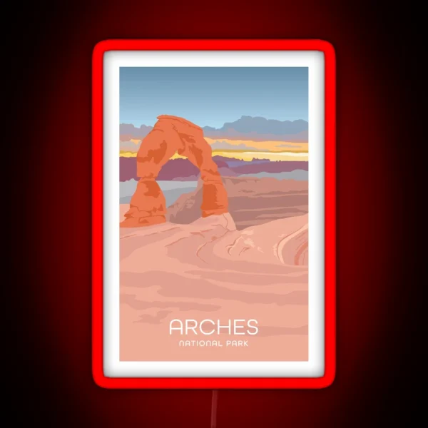 Arches National Park RGB Neon Sign