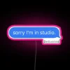 Customizable RGB neon art studio signs for unique architecture designs