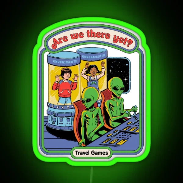 Are We There Yet RGB Neon Sign