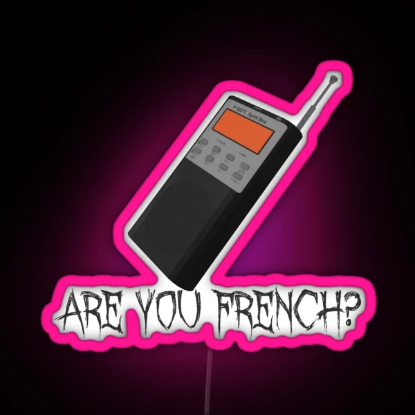 Are You French Insym Phasmophobia Funny Led RGB Neon Sign