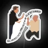 Boldly challenge authority with this statement-making Am I Wrong LED sign